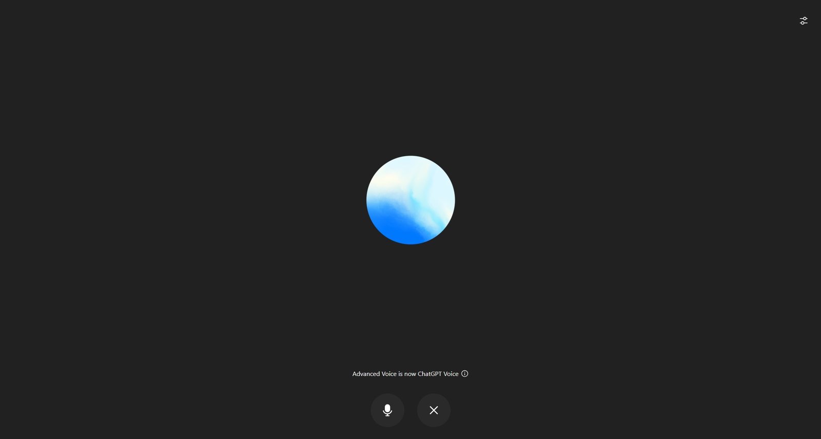 chatgpt voice mode screenshot