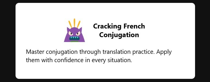 card4-cracking french conjugation